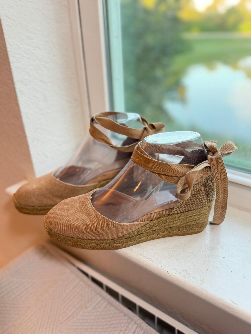Castener Carina Espadrille Lace Up Wedge Sandals Women’s 36
